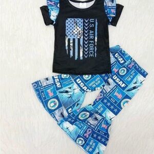 Kids U.S. Air Force Blue and Black Set